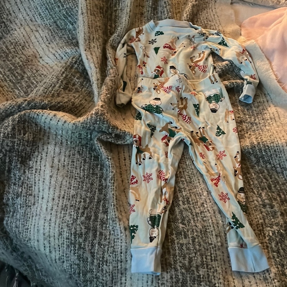 Rudolph the red nose reindeer pjs in size 3T